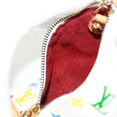 LOUIS VUITTON Monogram Multicolor Berlango Münztäschchen Weiß M58028 Auth BA10526V-20