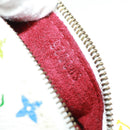 LOUIS VUITTON Monogram Multicolor Berlango Münztäschchen Weiß M58028 Auth BA10526V-11