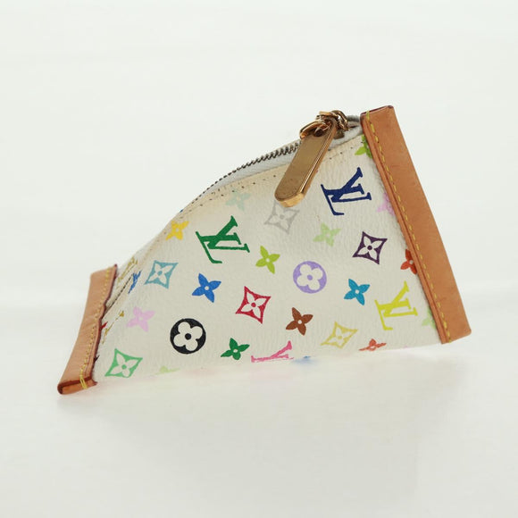 LOUIS VUITTON Monogram Multicolor Berlango Münztäschchen Weiß M58028 Auth BA10526V