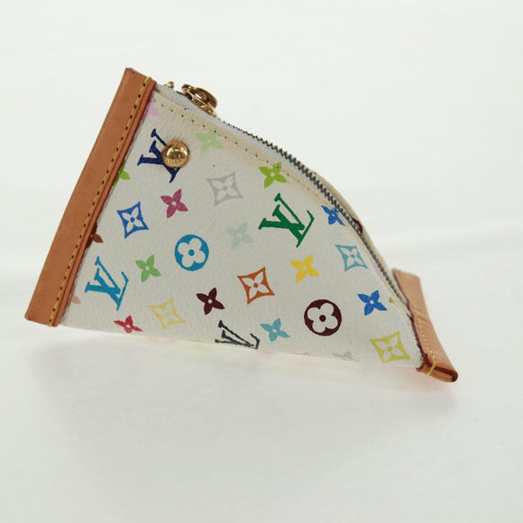 LOUIS VUITTON Monogram Multicolor Berlango Münztäschchen Weiß M58028 Auth BA10526V