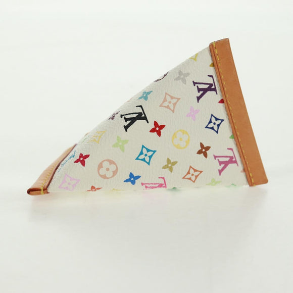 LOUIS VUITTON Monogram Multicolor Berlango Münztäschchen Weiß M58028 Auth BA10526V