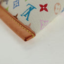 LOUIS VUITTON Monogram Multicolor Berlango Münztäschchen Weiß M58028 Auth BA10526V-14