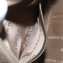 BURBERRY Nova Check Hand Bag Nylon Gray Silver Auth BA1053-21