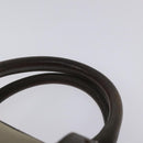 BURBERRY Nova Check Hand Bag Nylon Gray Silver Auth BA1053-8