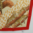 Salvatore Ferragamo Scarf Silk Red Auth BA10535V-10