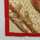 Salvatore Ferragamo Scarf Silk Red Auth BA10535V-8
