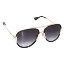 GUCCI Sunglasses metal Black Auth BA10537V-1