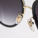 GUCCI Sunglasses metal Black Auth BA10537V-8
