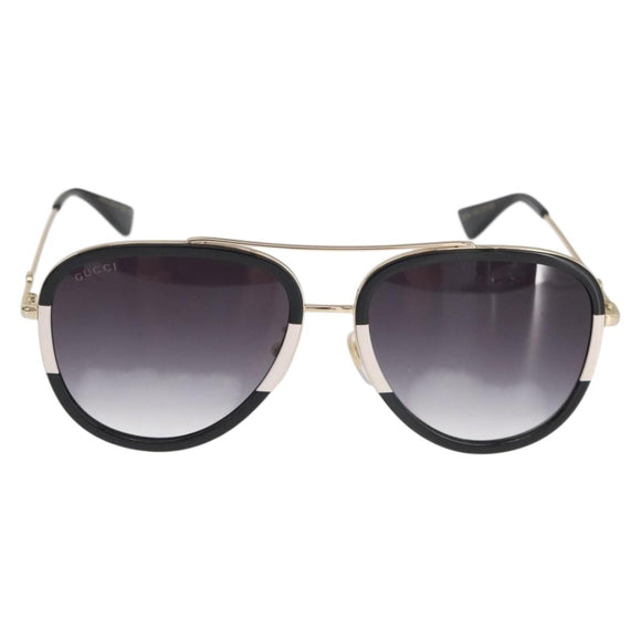 GUCCI Sunglasses metal Black Auth BA10537V