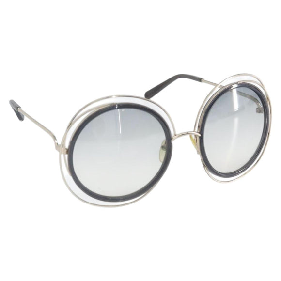 Chloe Sunglasses metal Black Auth BA10541