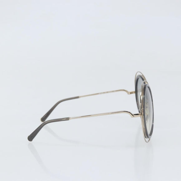 Chloe Sunglasses metal Black Auth BA10541