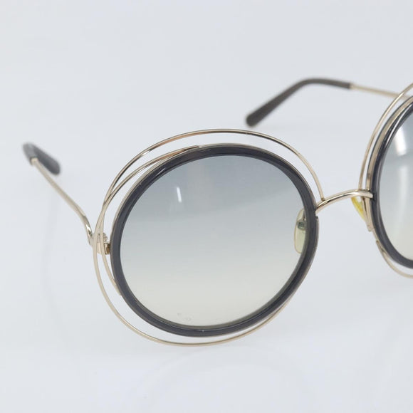 Chloe Sunglasses metal Black Auth BA10541