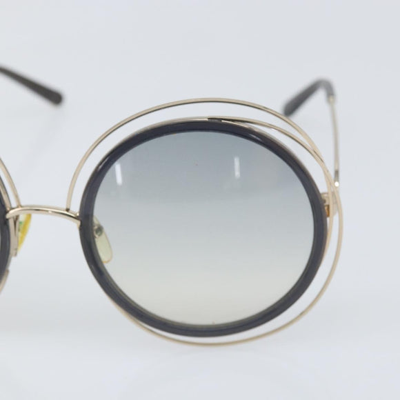 Chloe Sunglasses metal Black Auth BA10541