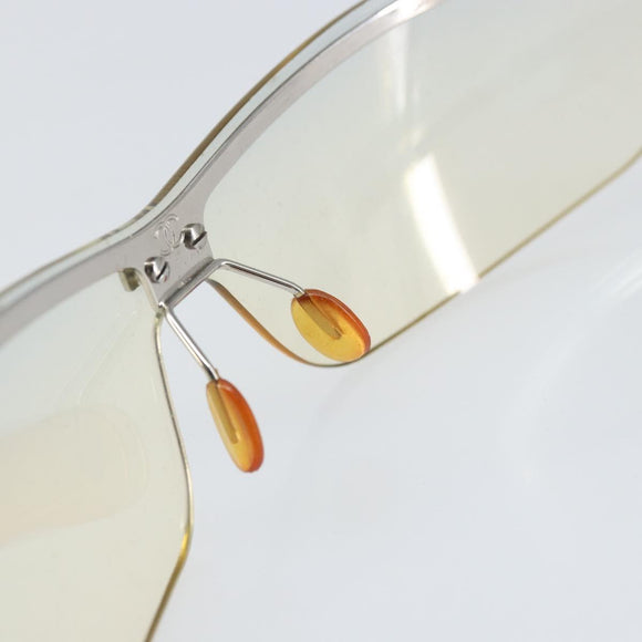 CHANEL Sunglasses metal Silver CC Auth BA10543