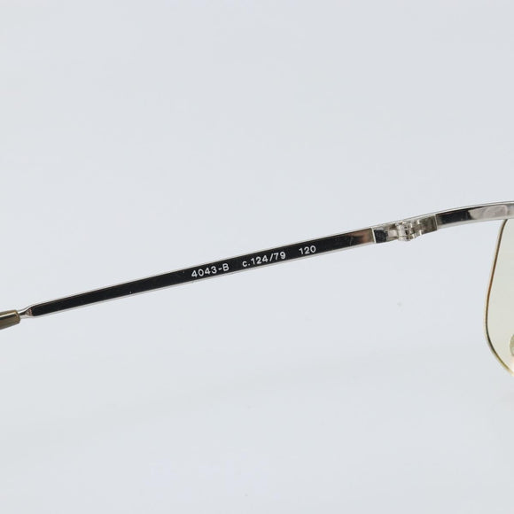 CHANEL Sunglasses metal Silver CC Auth BA10543