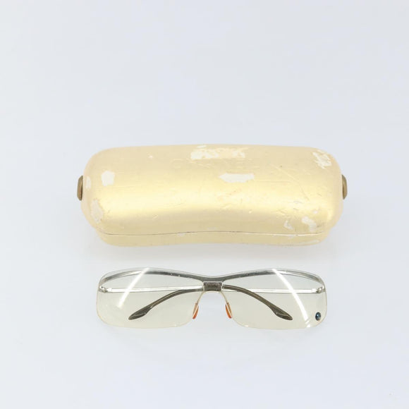 CHANEL Sunglasses metal Silver CC Auth BA10543