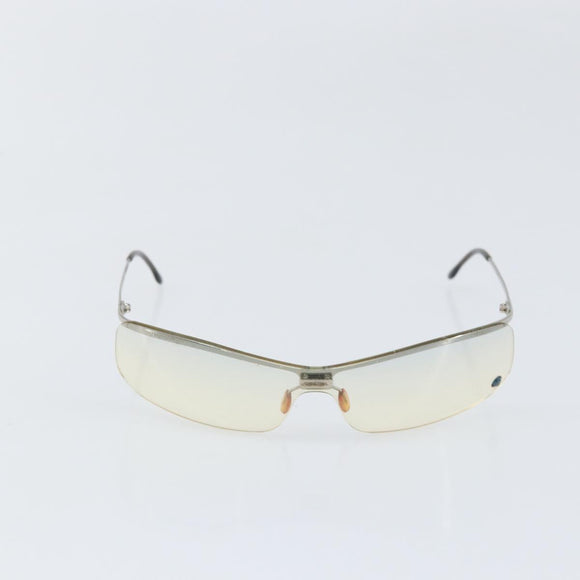 CHANEL Sunglasses metal Silver CC Auth BA10543