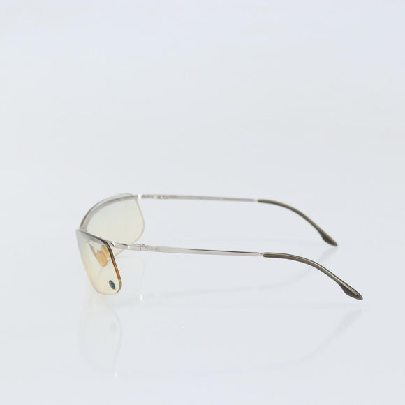 CHANEL Sunglasses metal Silver CC Auth BA10543