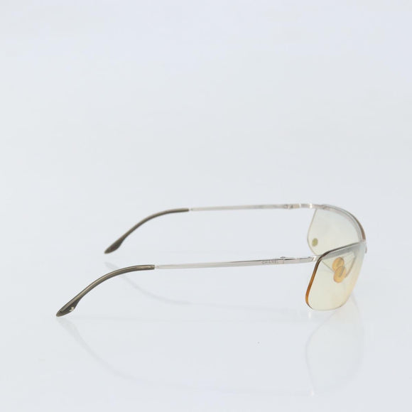 CHANEL Sunglasses metal Silver CC Auth BA10543
