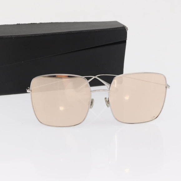 Christian Dior Sunglasses metal Silver Auth BA10544V
