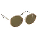 BURBERRY Sunglasses plastic Brown Auth BA10545-1