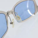 CHANEL Sunglasses metal Blue CC Auth BA10546-11