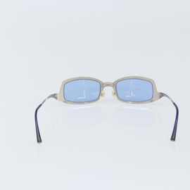 CHANEL Sunglasses metal Blue CC Auth BA10546 - 0