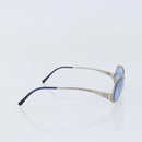 CHANEL Sunglasses metal Blue CC Auth BA10546-4