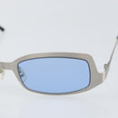 CHANEL Sunglasses metal Blue CC Auth BA10546-6