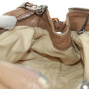 Chloe Paddington Hand Bag Leather Brown Gold Silver Auth BA10547SV-20