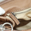 Chloe Paddington Hand Bag Leather Brown Gold Silver Auth BA10547SV-21