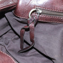 Chloe Paddington Hand Bag Canvas Leather Brown Gold Silver Auth BA10548SV-20