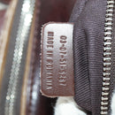 Chloe Paddington Hand Bag Canvas Leather Brown Gold Silver Auth BA10548SV-23