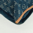 LOUIS VUITTON Monogram Denim Flat Shopper Tote Bag Blue M95018 Auth BA10551SAM-17