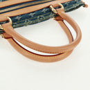 LOUIS VUITTON Monogram Denim Flat Shopper Tote Bag Blue M95018 Auth BA10551SAM-8