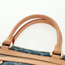 LOUIS VUITTON Monogram Denim Flat Shopper Tote Bag Blue M95018 Auth BA10551SAM-9