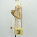 CHANEL Matelasse Chain Shoulder Bag Lamb Skin Yellow Gold CC Auth BA10556SM-29