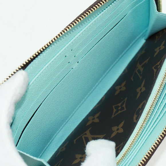 LOUIS VUITTON Vivienne Zippy Wallet Light Blue M12223 LV Auth BA10557SM