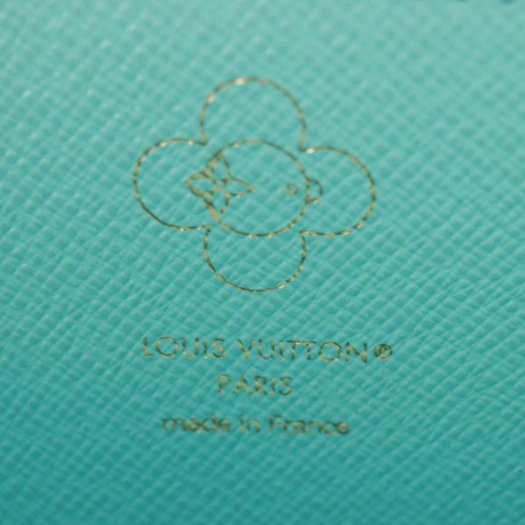 LOUIS VUITTON Vivienne Zippy Wallet Light Blue M12223 LV Auth BA10557SM