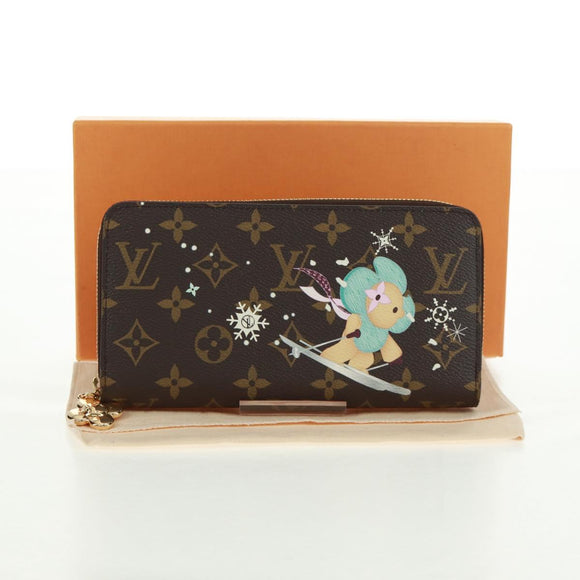 LOUIS VUITTON Vivienne Zippy Wallet Light Blue M12223 LV Auth BA10557SM