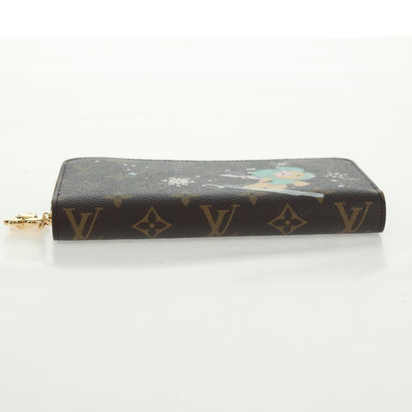 LOUIS VUITTON Vivienne Zippy Wallet Light Blue M12223 LV Auth BA10557SM