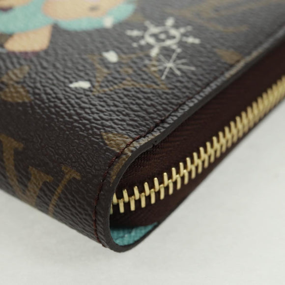 LOUIS VUITTON Vivienne Zippy Wallet Light Blue M12223 LV Auth BA10557SM