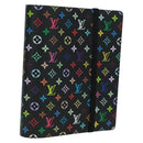LOUIS VUITTON Multicolor Binder Black LV Auth BA10559SM-1