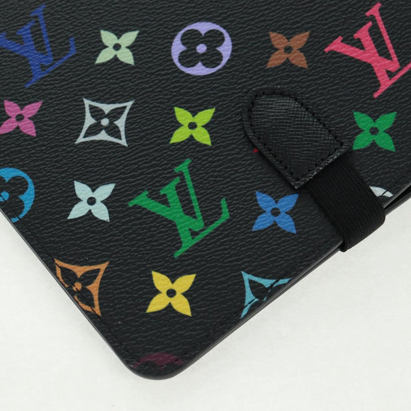 LOUIS VUITTON Multicolor Binder Black LV Auth BA10559SM
