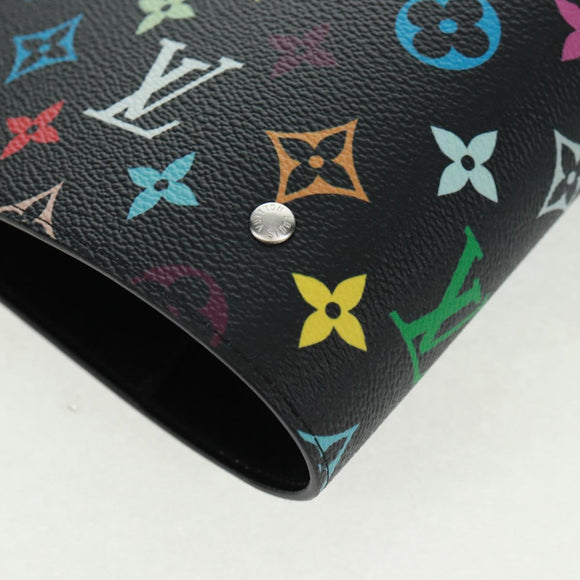LOUIS VUITTON Multicolor Binder Black LV Auth BA10559SM