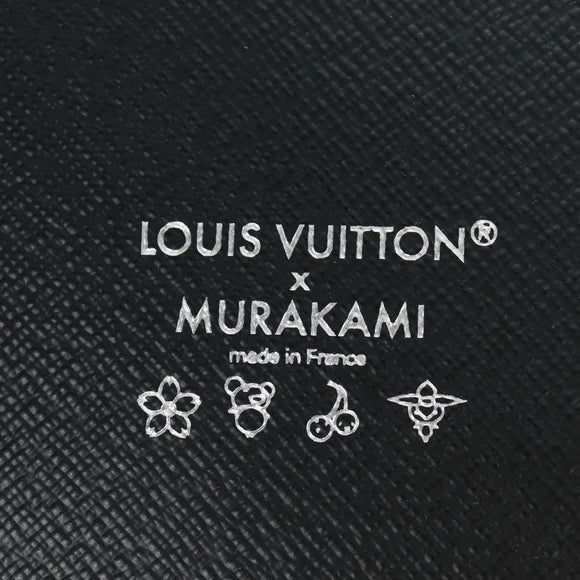 LOUIS VUITTON Multicolor Binder Black LV Auth BA10559SM