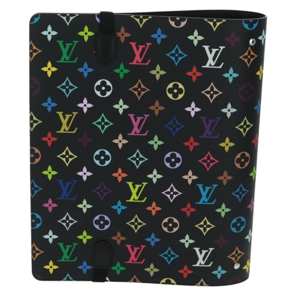 LOUIS VUITTON Multicolor Binder Black LV Auth BA10559SM
