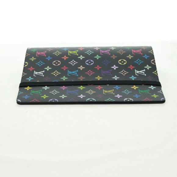 LOUIS VUITTON Multicolor Binder Black LV Auth BA10559SM