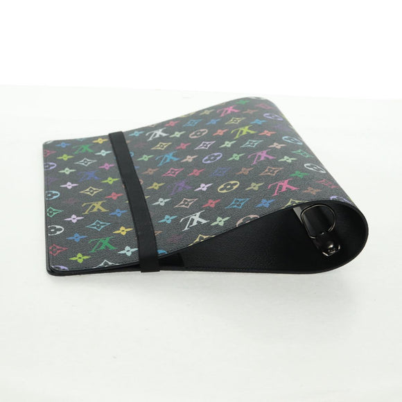 LOUIS VUITTON Multicolor Binder Black LV Auth BA10559SM