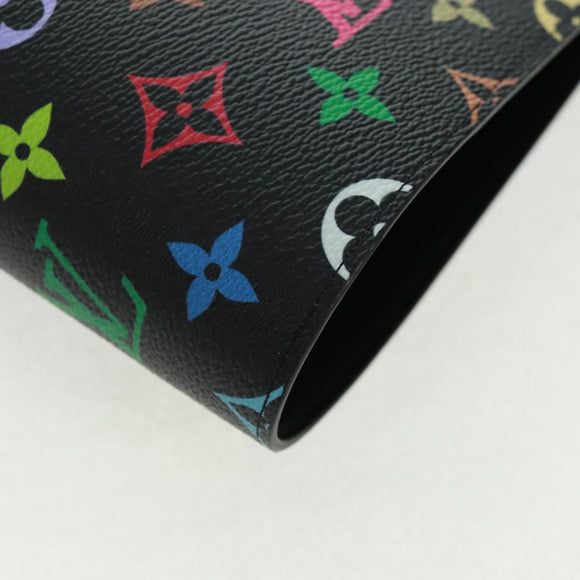 LOUIS VUITTON Multicolor Binder Black LV Auth BA10559SM